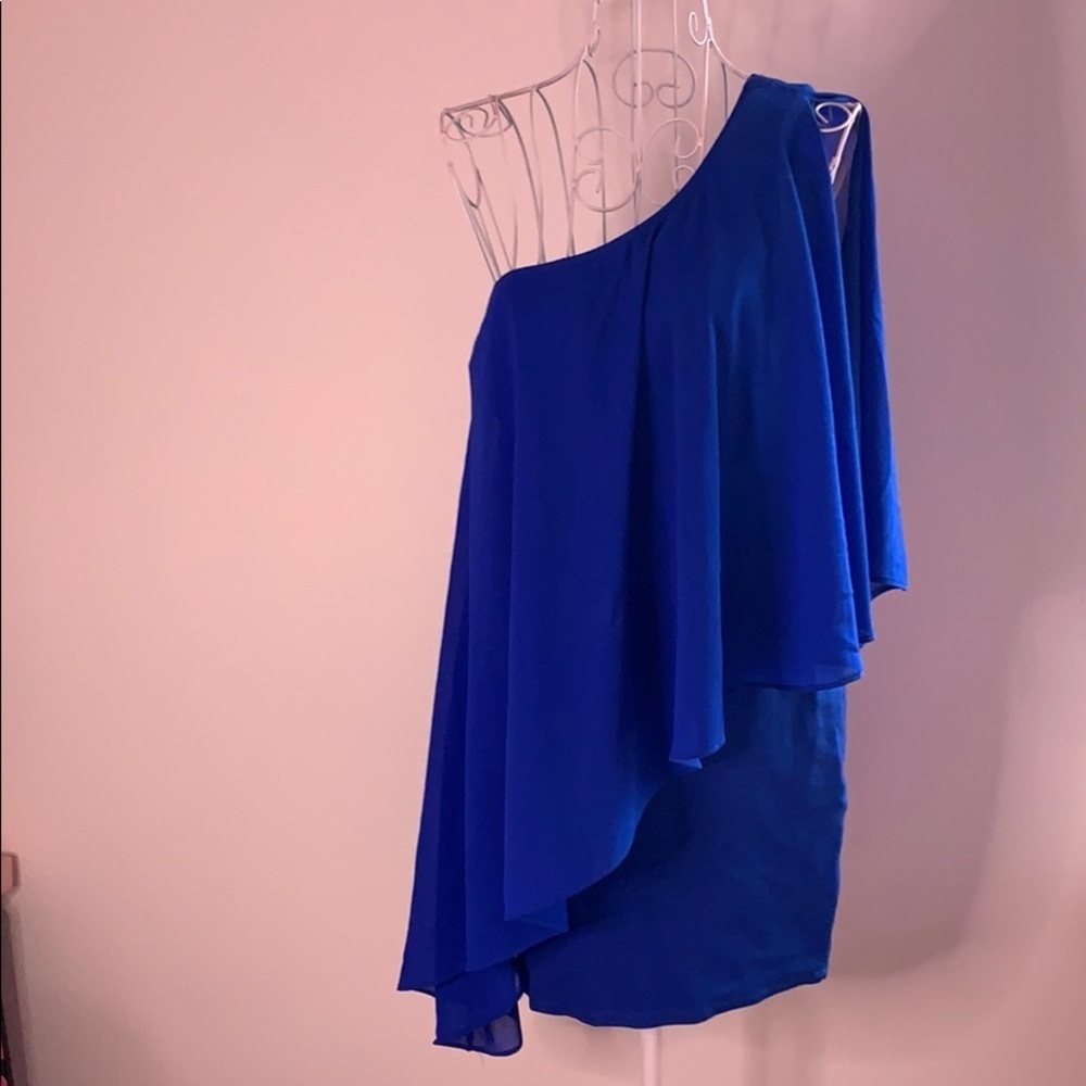 G by Guess blue off the shoulder mini dress